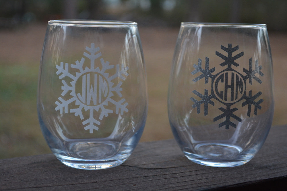 Wine Glass - No Stem Snowflake - Winter Park - 1210WP - Mountain Sights